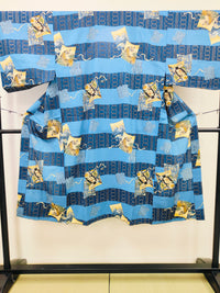 ♢KMJ003 襦袢 虎 歌舞伎 アンティーク 中古