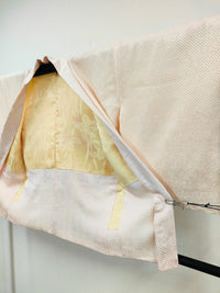 ◇KWH049 羽織 総絞り 袷羽織 Haori  桜 ピンク系 古着