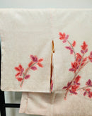 ◇KWH049 羽織 総絞り 袷羽織 Haori  桜 ピンク系 古着