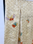 ♦KJ051 Women's Furisode used Japanese clothes