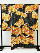 ♦KJ045 Women's Furisode used Japanese clothes