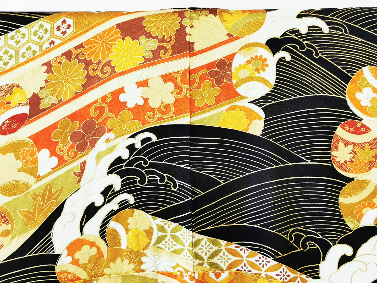 ♦KJ045 Women's Furisode used Japanese clothes