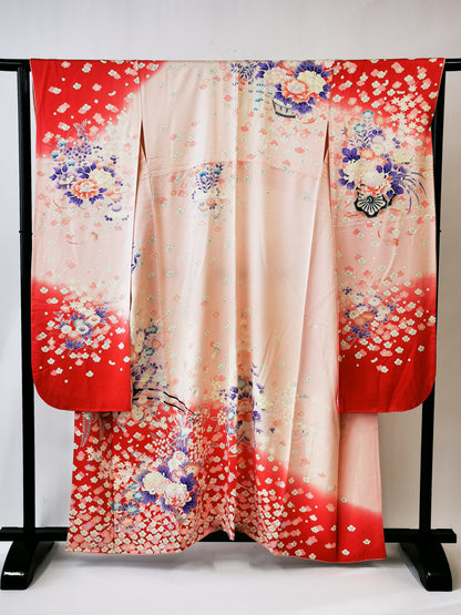 ♦KJ048 Furisode da donna, abiti giapponesi usati