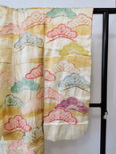 ♦KJ061 Kimono usato da donna, 5 pezzi, antico, formale, usato, abiti giapponesi