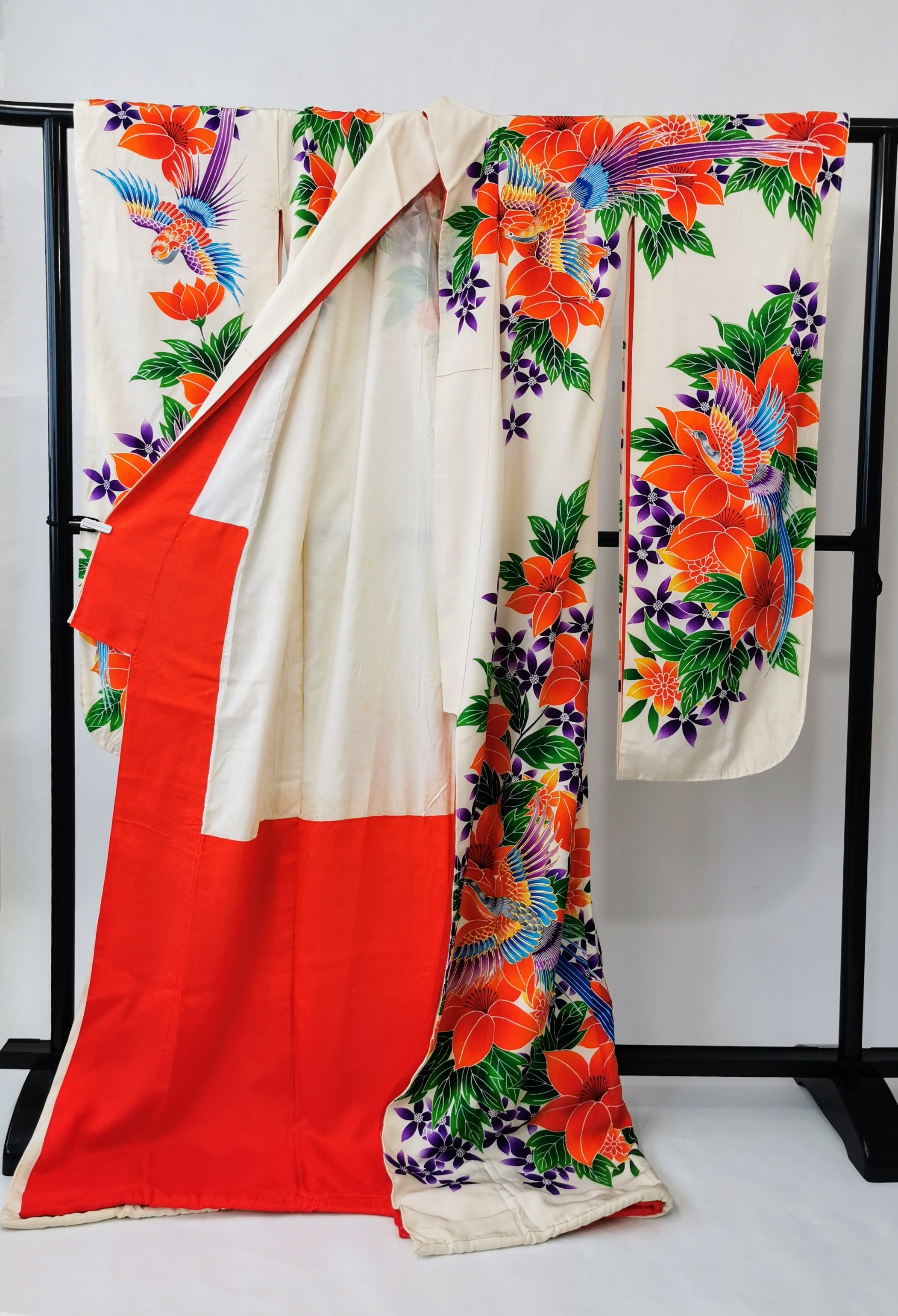 ♦KJ061 Kimono usato da donna, 5 pezzi, antico, formale, usato, abiti giapponesi