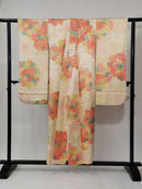 ♦KJ061 Kimono usato da donna, 5 pezzi, antico, formale, usato, abiti giapponesi