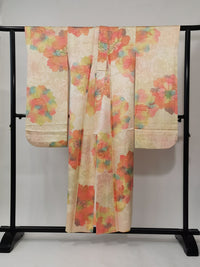 ♦KJ061 Kimono usato da donna, 5 pezzi, antico, formale, usato, abiti giapponesi