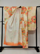 ♦KJ061 Kimono usato da donna, 5 pezzi, antico, formale, usato, abiti giapponesi