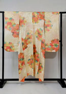 ♦KJ061 Kimono usato da donna, 5 pezzi, antico, formale, usato, abiti giapponesi