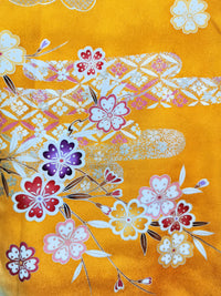 ♦KJ061 Kimono usato da donna, 5 pezzi, antico, formale, usato, abiti giapponesi