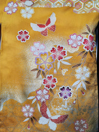 ♦KJ061 Kimono usato da donna, 5 pezzi, antico, formale, usato, abiti giapponesi