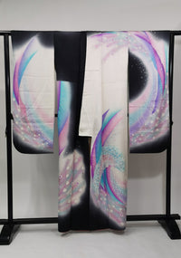 ♦KJ061 Kimono usato da donna, 5 pezzi, antico, formale, usato, abiti giapponesi