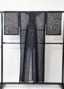 Summer kimono, komon, women's, cool Reuse ◆twkk642
