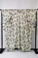 Summer kimono Komon Hexagonal pattern Floral pattern Reuse ◆twkk641