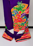 Dance Kimono Hem-dragging furisode Theater Stage Vintage clothing ◆twff651
