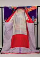 Dance Kimono Hem-dragging furisode Theater Stage Vintage clothing ◆twff651