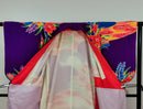 Dance Kimono Hem-dragging furisode Theater Stage Vintage clothing ◆twff651