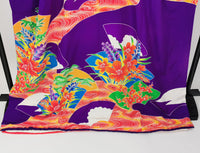 Dance Kimono Hem-dragging furisode Theater Stage Vintage clothing ◆twff651