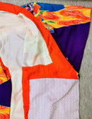 Dance Kimono Hem-dragging furisode Theater Stage Vintage clothing ◆twff651