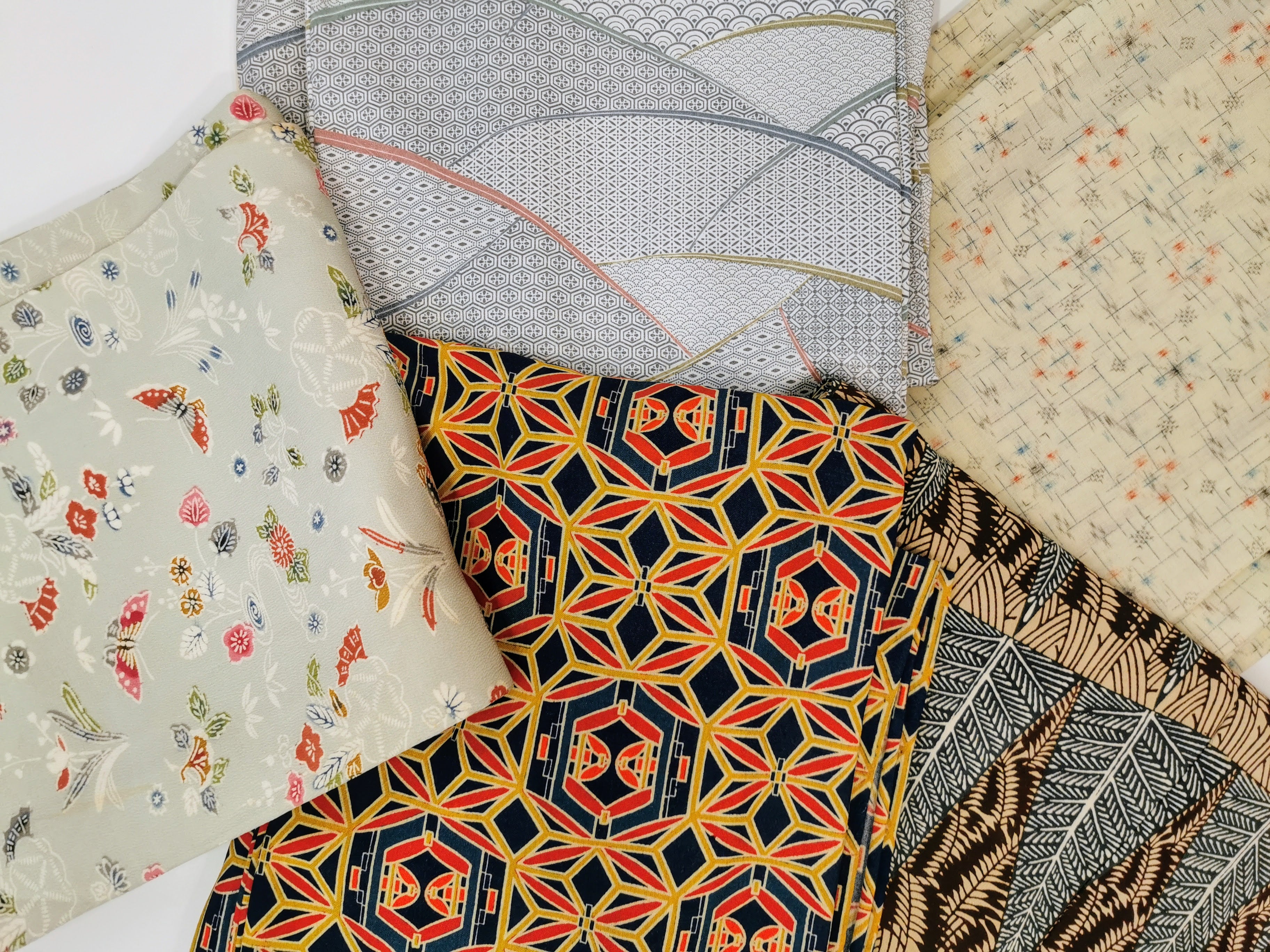 5-piece set of used women's kimonos ♪◆twk657