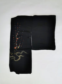 5 black haori jackets, sold as a set, recycled jackets ◆twh659