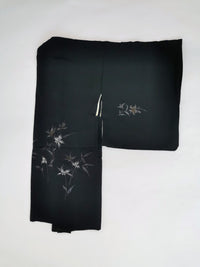 5 black haori jackets, sold as a set, recycled jackets ◆twh659