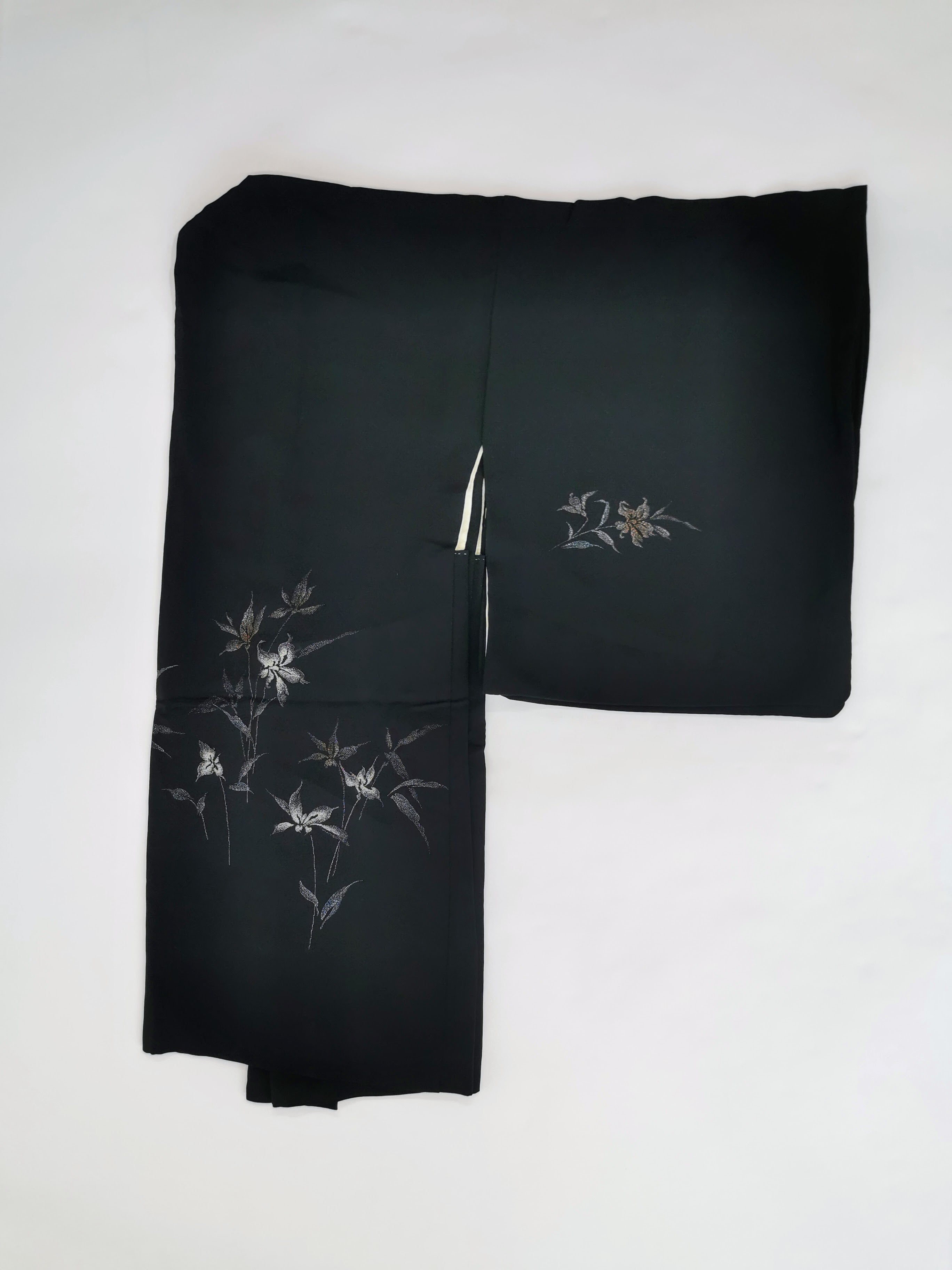 5 black haori jackets, sold as a set, recycled jackets ◆twh659