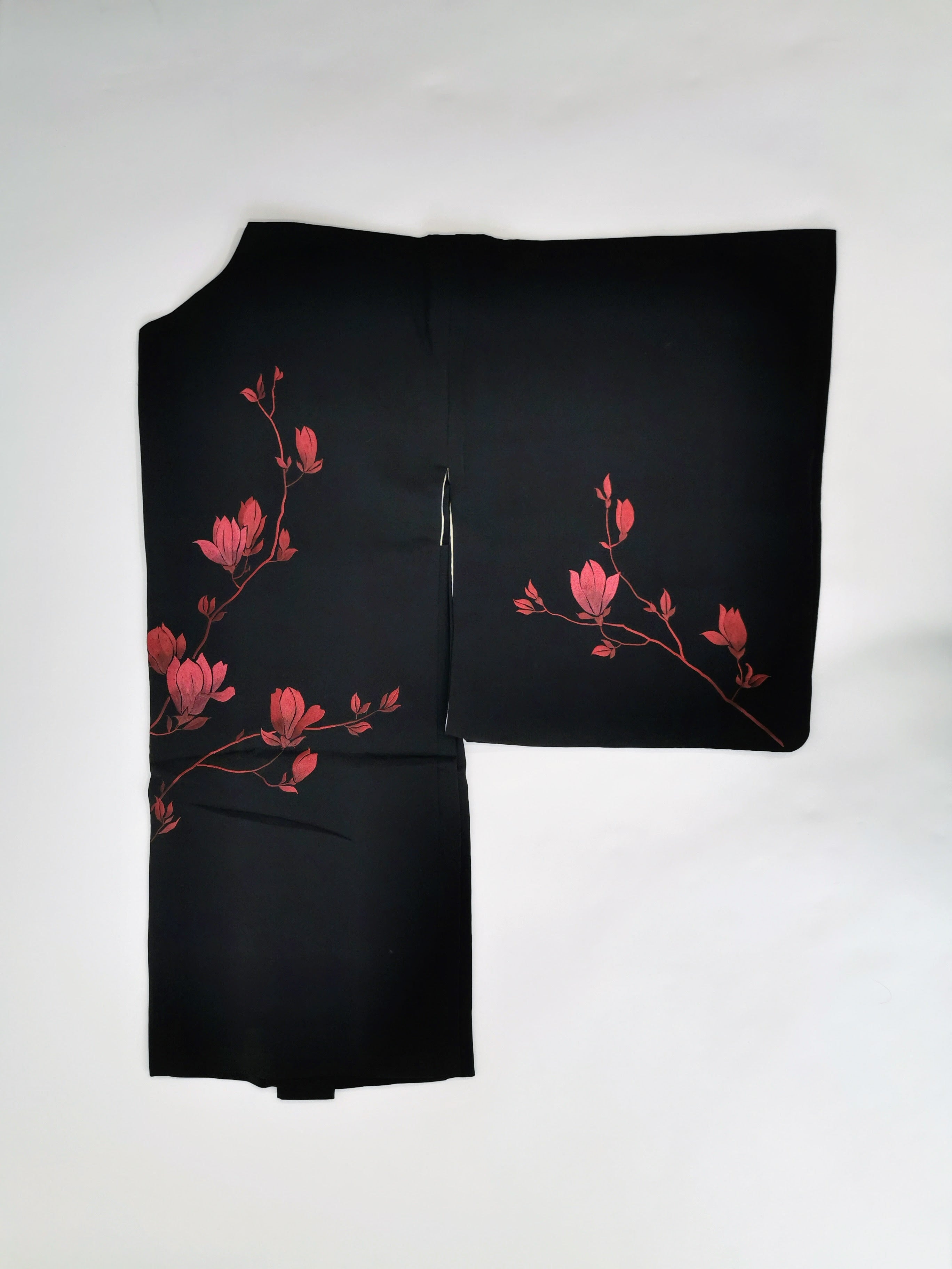 5 black haori jackets, sold as a set, recycled jackets ◆twh659