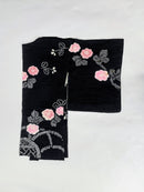 5 black haori jackets, sold as a set, recycled jackets ◆twh659