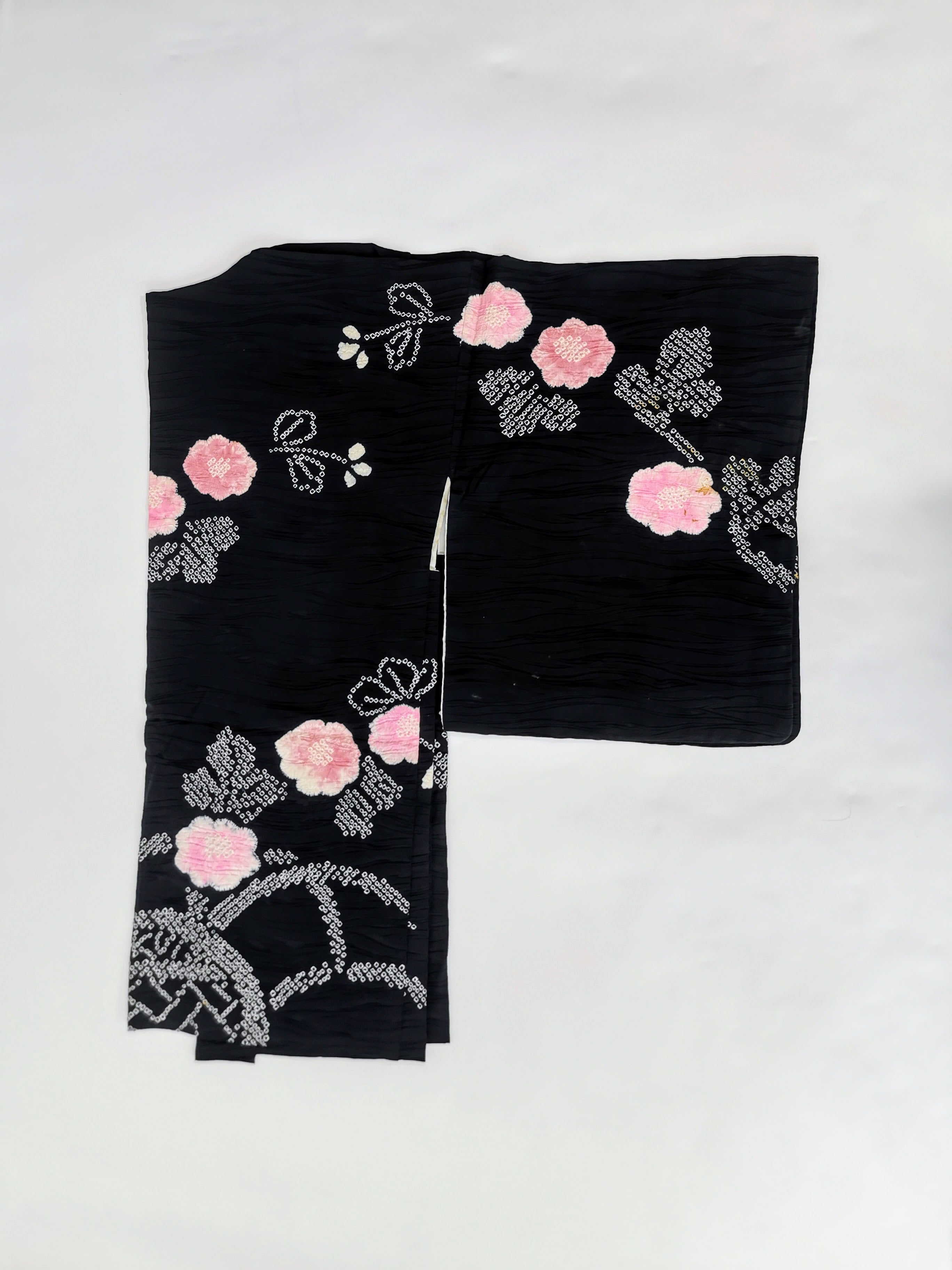 5 black haori jackets, sold as a set, recycled jackets ◆twh659