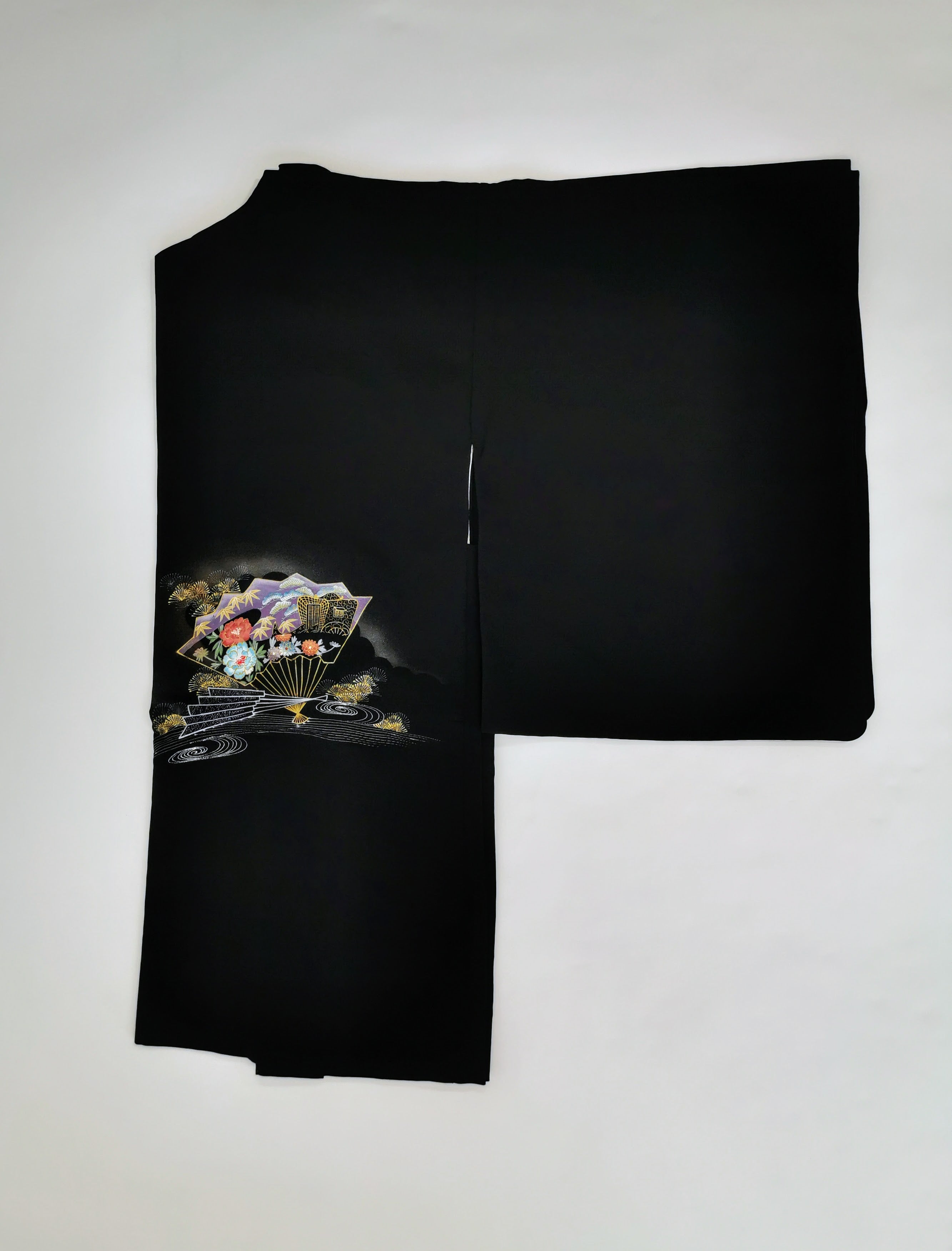 5 black haori jackets, sold as a set, recycled jackets ◆twh660