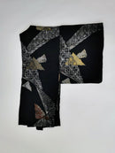 5 black haori jackets, sold as a set, recycled jackets ◆twh660