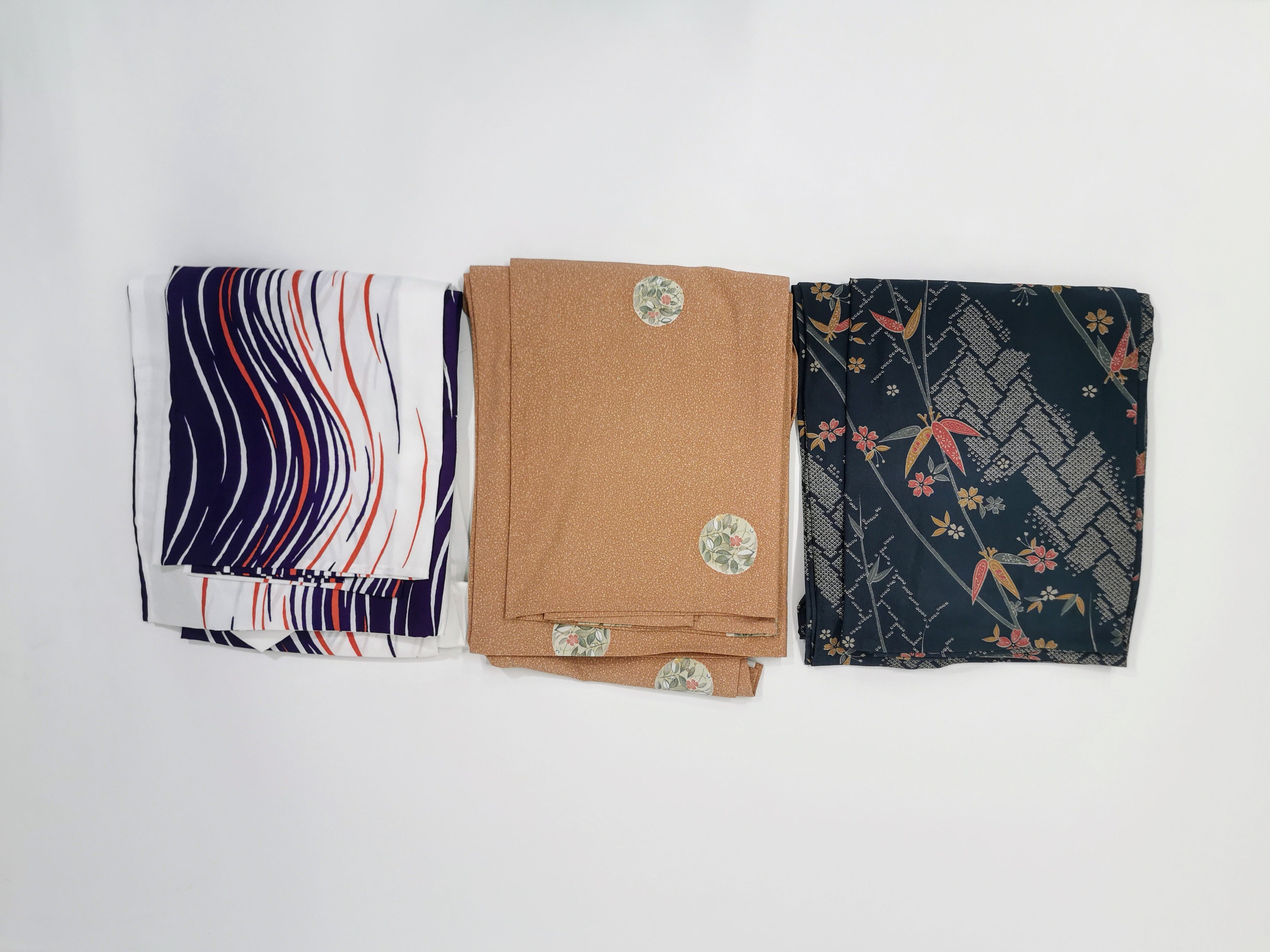 Bulk Sale of 5 Women's Used Kimonos with Floral Patterns♪◆twk339