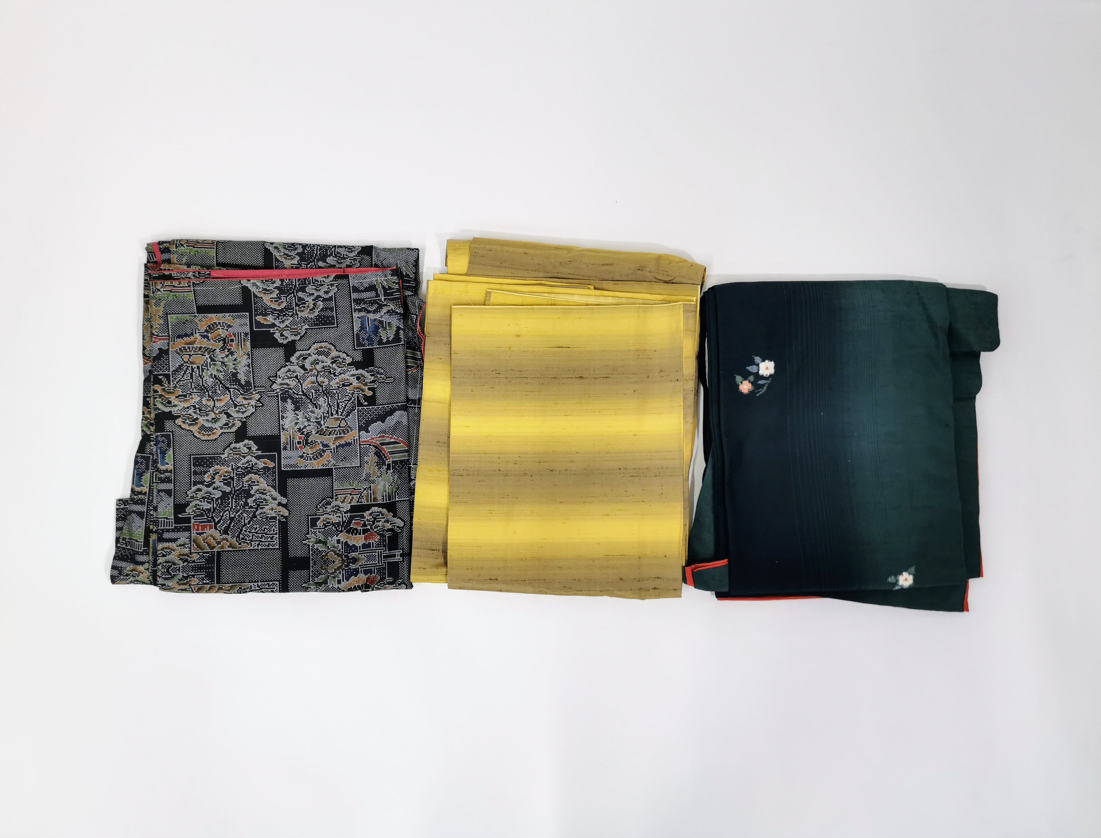 Bulk Sale of 5 Women's Used Kimonos with Floral Patterns♪◆twk339