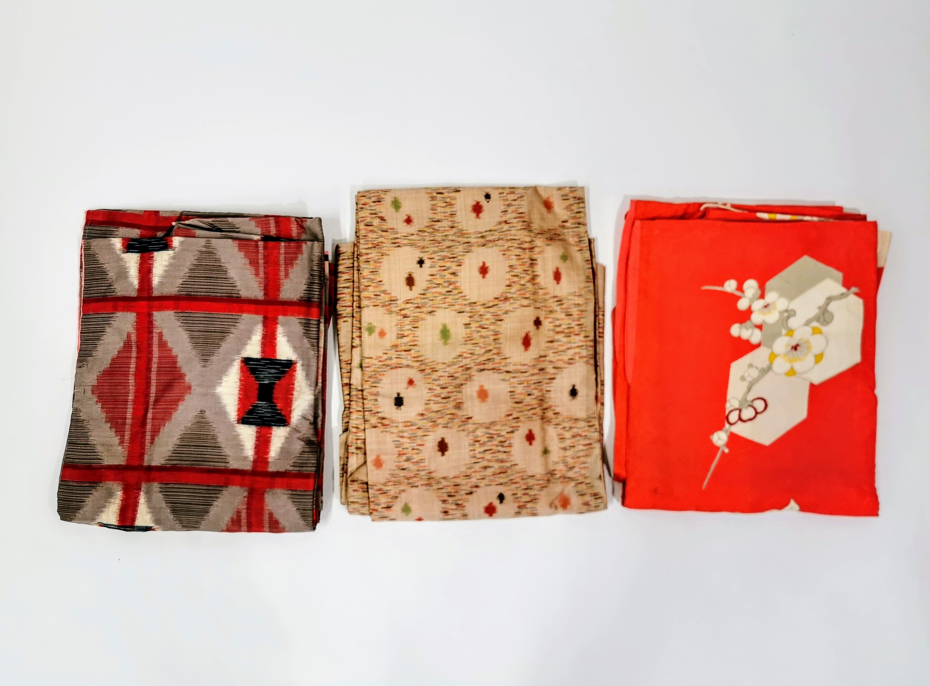 Bulk Sale of 5 Women's Used Kimonos with Floral Patterns♪◆twk339