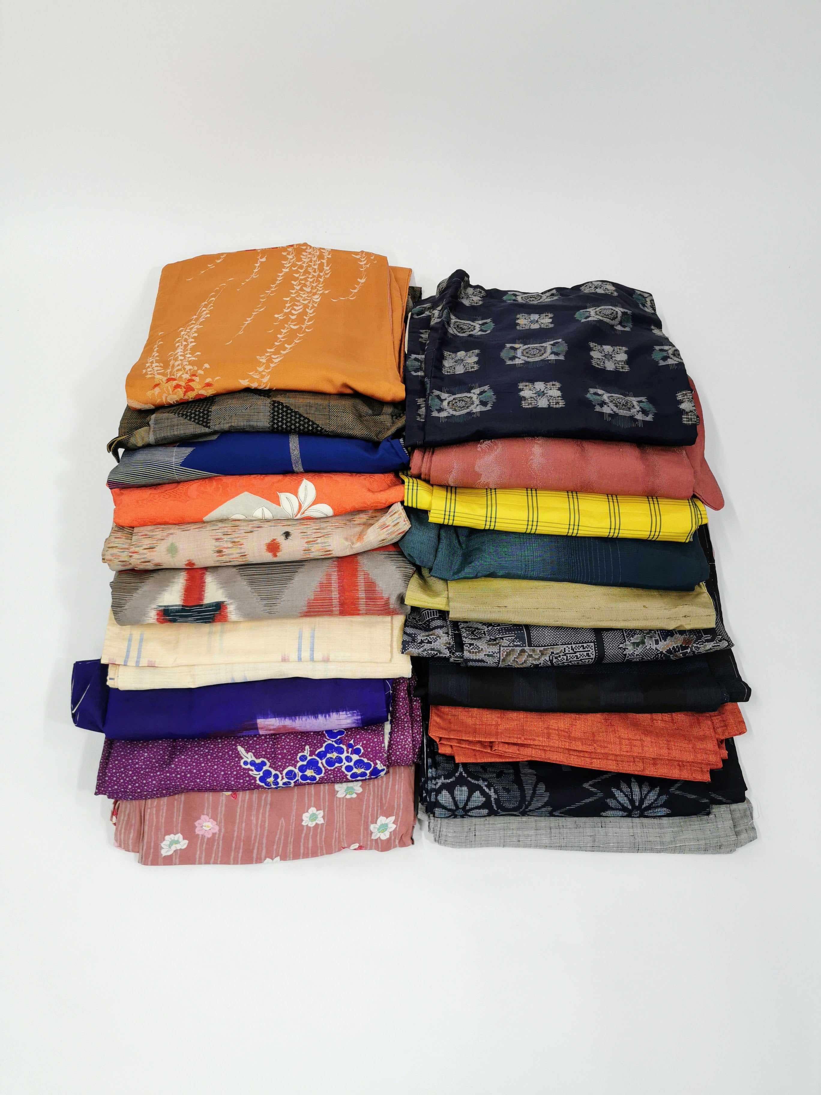 Bulk Sale of 5 Women's Used Kimonos with Floral Patterns♪◆twk339