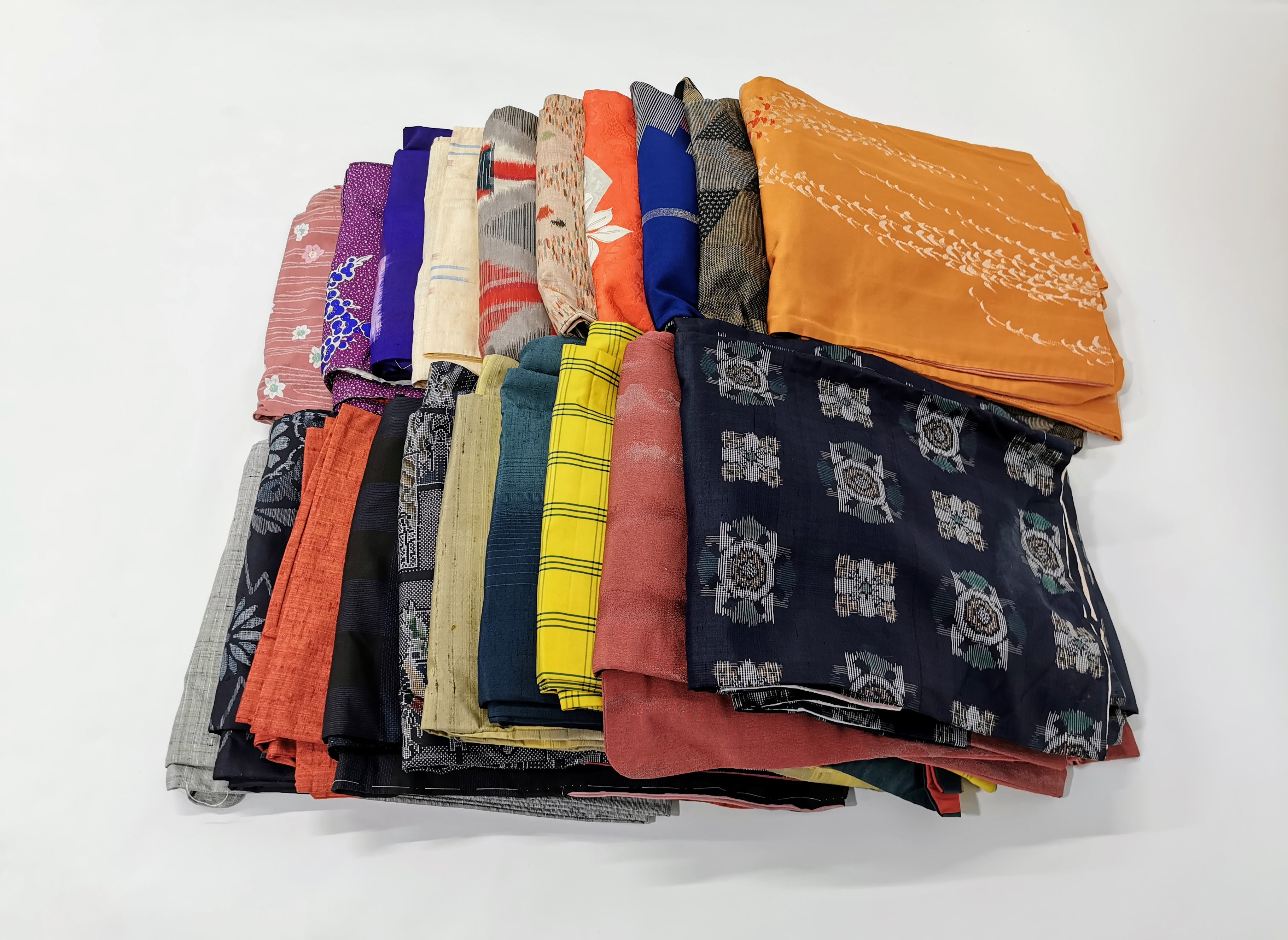 Bulk Sale of 5 Women's Used Kimonos with Floral Patterns♪◆twk339
