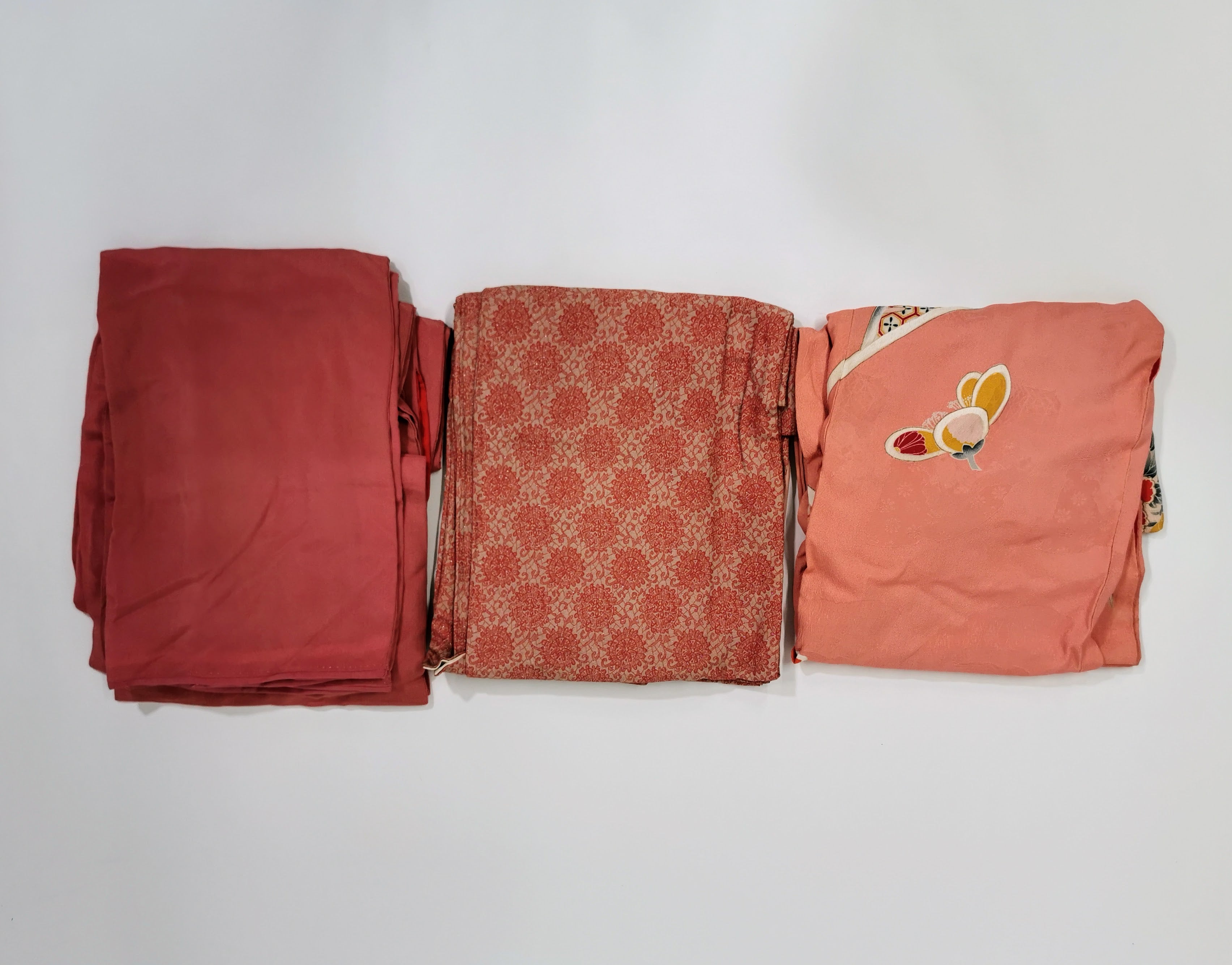 Bulk Sale of 5 Women's Used Kimonos with Floral Patterns♪◆twk339