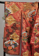 Uchikake Bridal Kimono Luxury Gold and Silver Foil Wedding Ceremony Vintage◆twu676