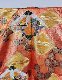 Uchikake Bridal Kimono Luxury Gold and Silver Foil Wedding Ceremony Vintage◆twu676