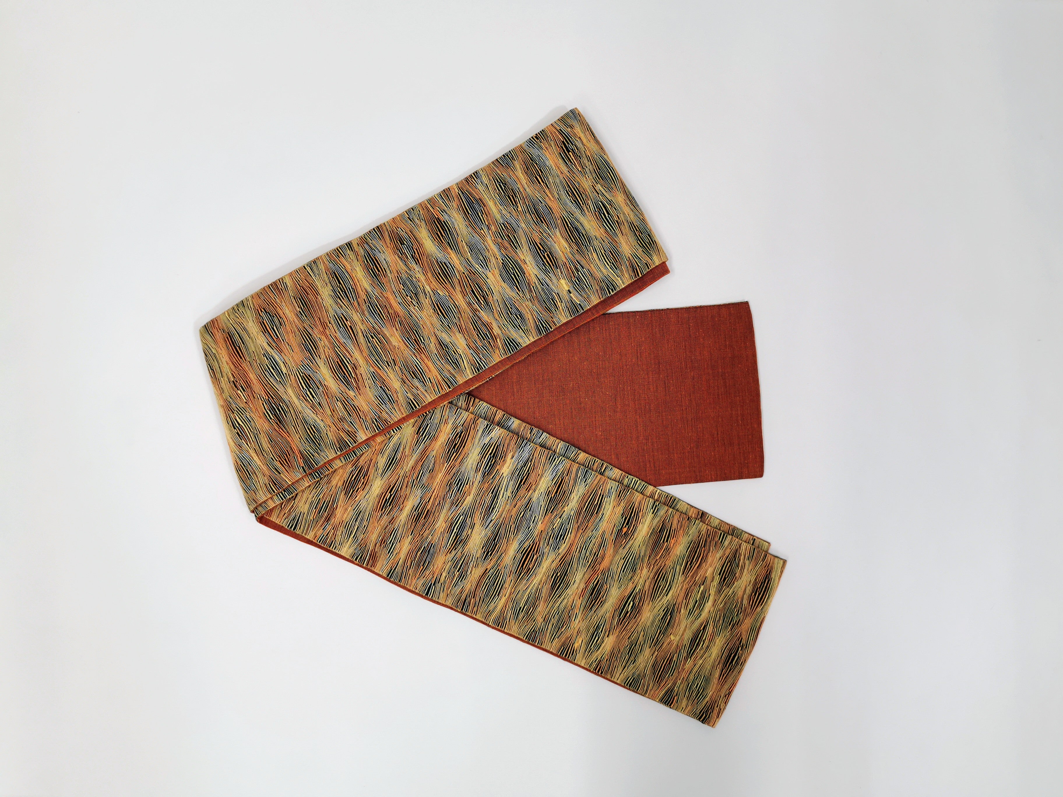 Half-width obi for kimono, komon, tsumugi, yukata reuse◆twoha677