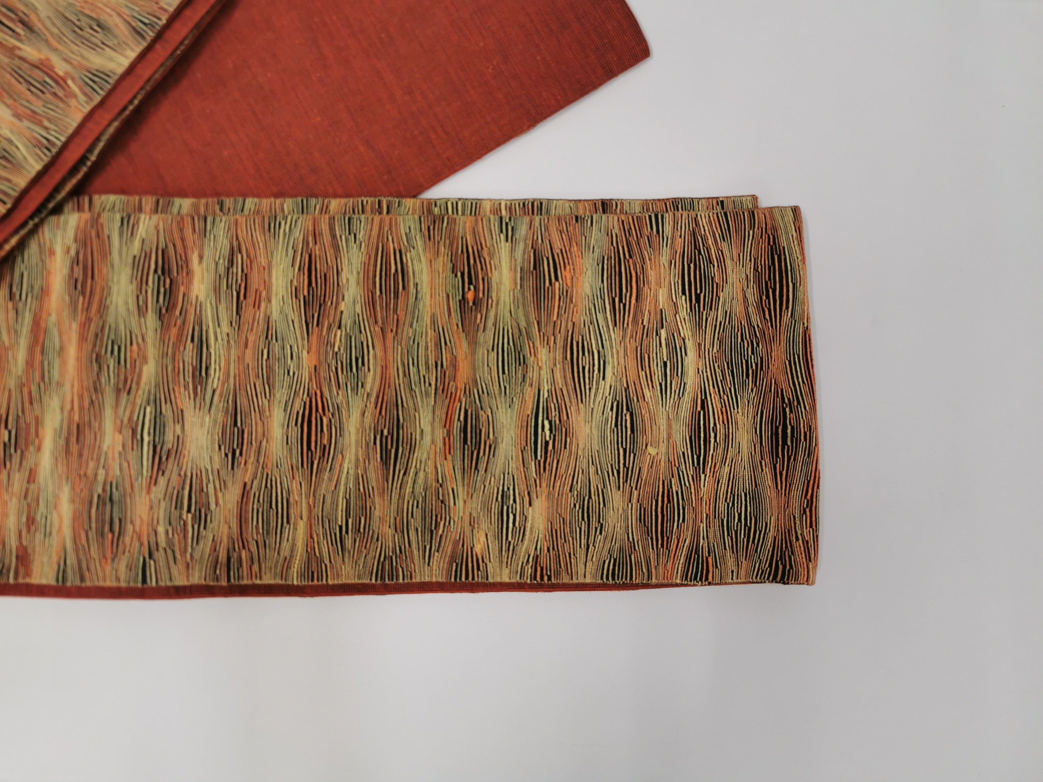 Half-width obi for kimono, komon, tsumugi, yukata reuse◆twoha677