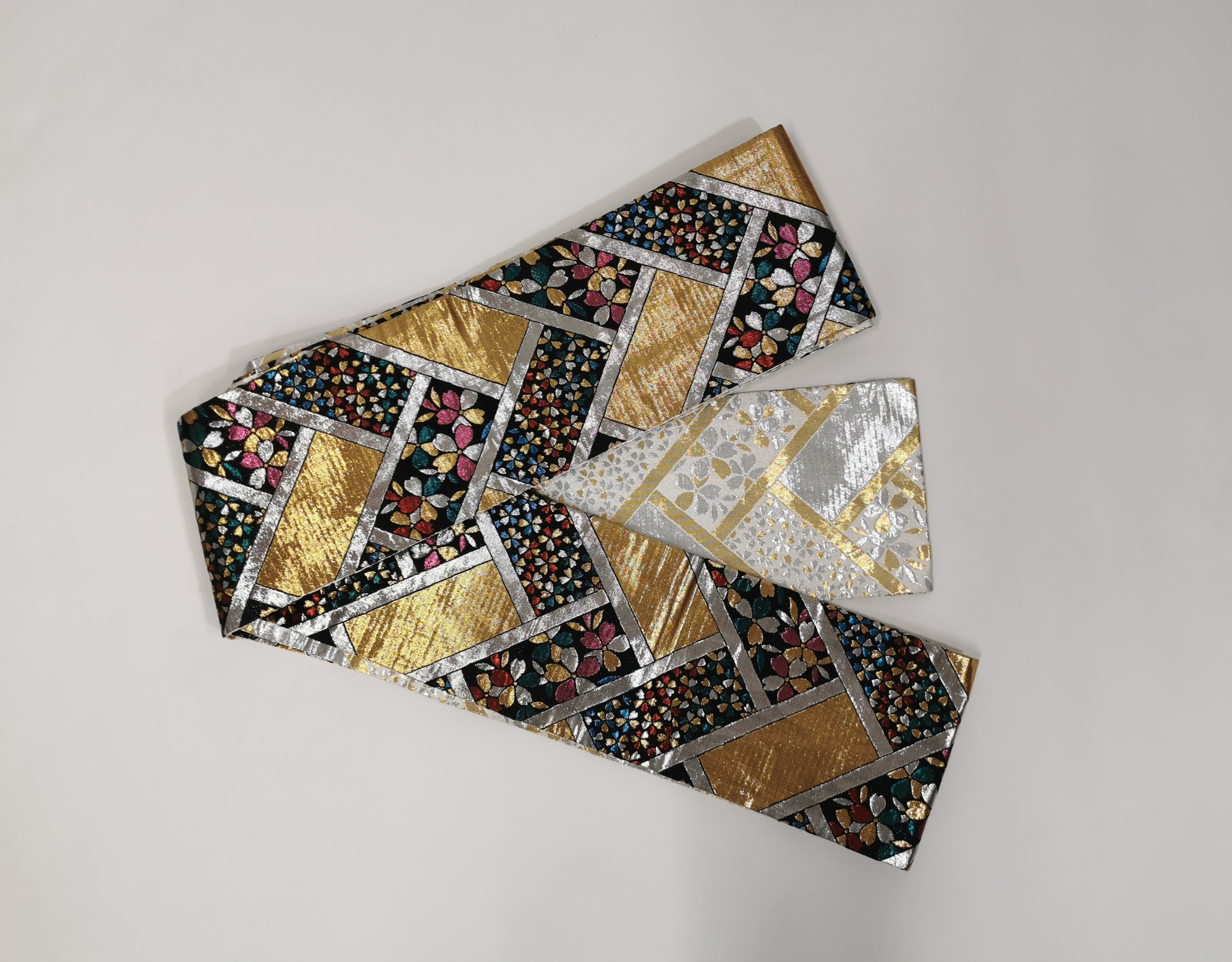 Half-width obi for kimono, komon, tsumugi, yukata reuse◆twoha678