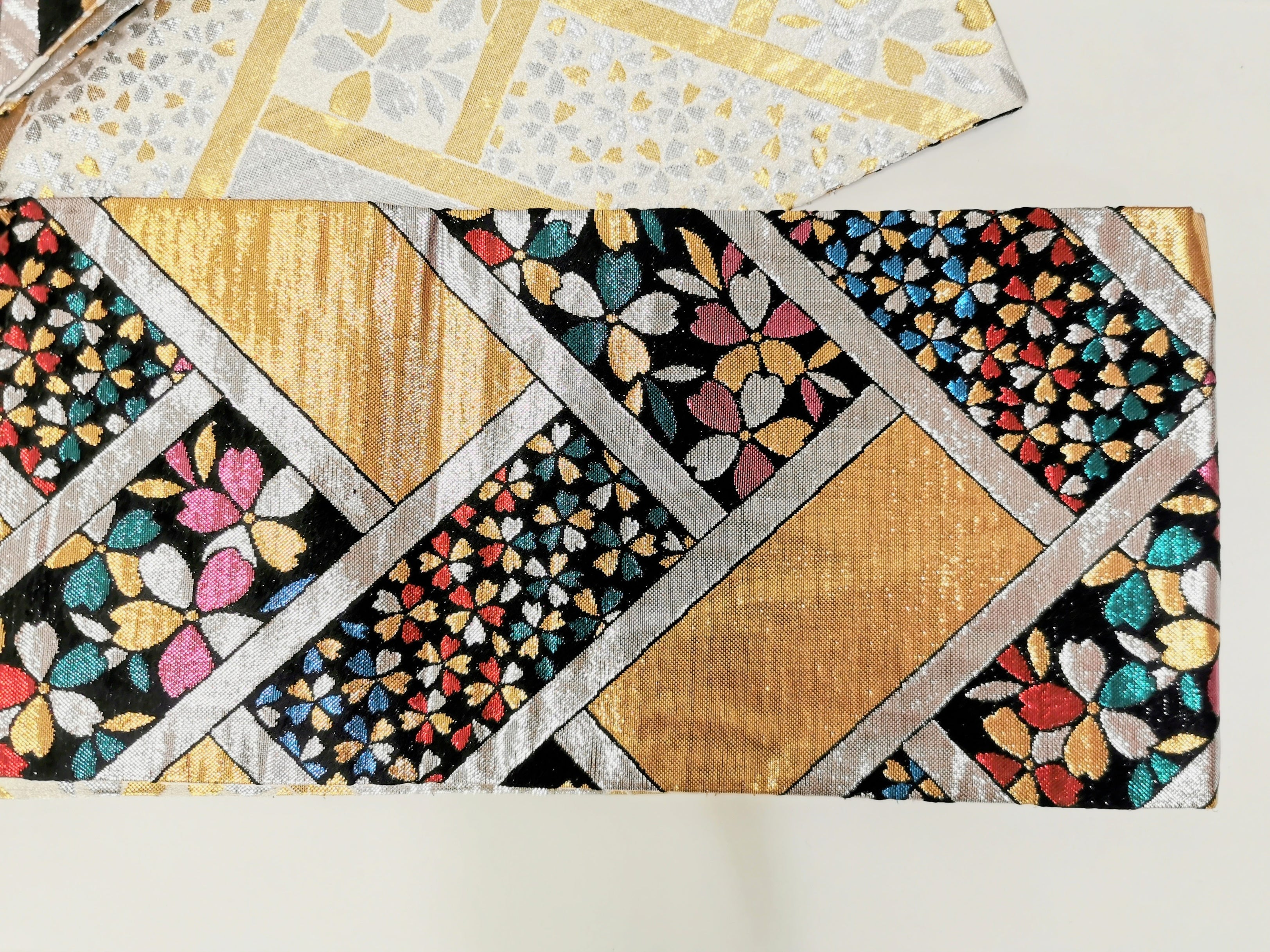 Half-width obi for kimono, komon, tsumugi, yukata reuse◆twoha678