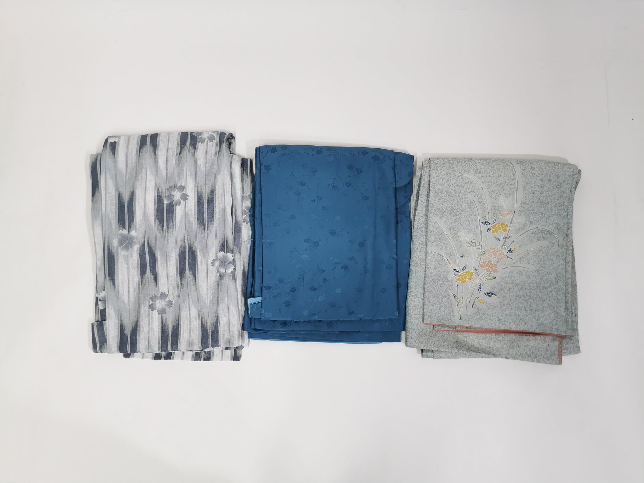 Women’s Kimono Bundle 10pcs – Blue Assorted｜女性用着物10枚セット 青系アソート◆twk711
