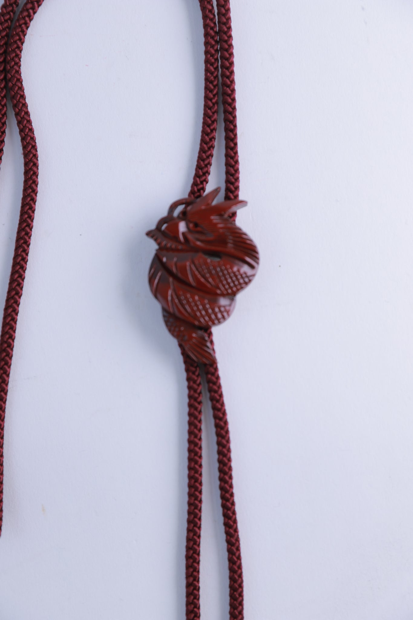 Loop Tie Dragon Necklace Reuse◆tk531