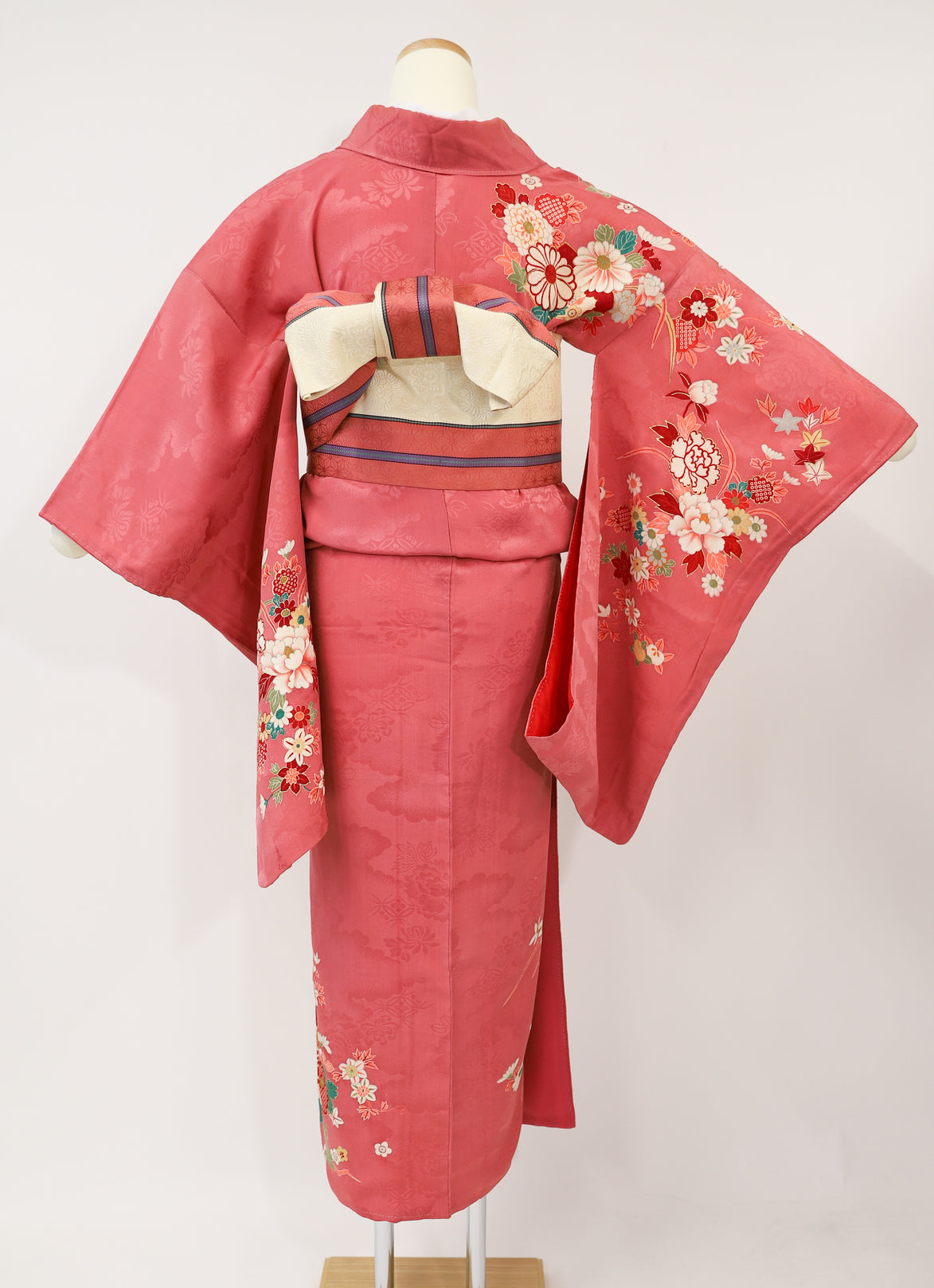 ♦KJ061 Kimono usato da donna, 5 pezzi, antico, formale, usato, abiti giapponesi