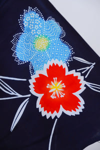 Set Purchase: Yukata + Obi + Basket Bag for Petite Women and Girls - Reuse ◆twy557