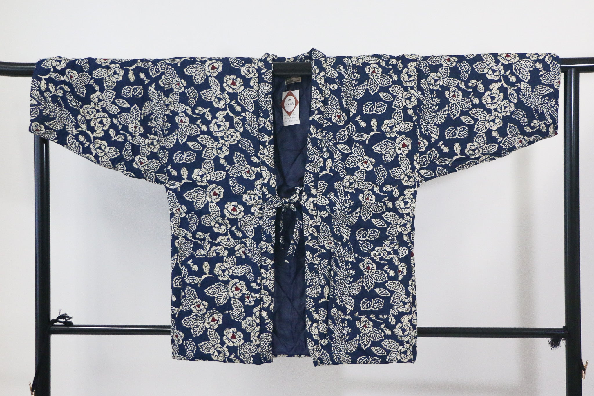 花柄 綿入れはんてん / Japanese Style Cotton Hanten◆th687