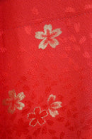 Elegant Red Kimono with Gold Sakura Pattern｜赤 × 金 桜模様の上品な振袖◆twff715